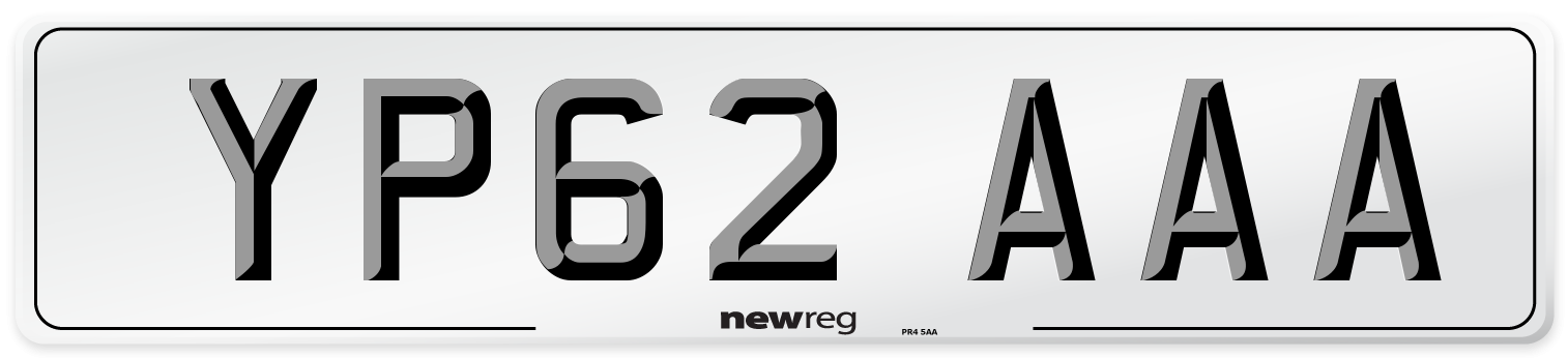 YP62 AAA Number Plate from New Reg